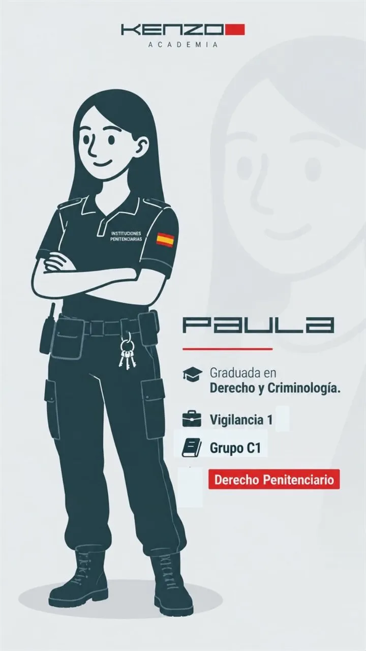 Paula, profesora de Derecho Penitenciario de KENZO Academia